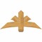 Ekena Millwork Davenport Rough Sawn Timber Gable Bracket, Western Red Cedar, 48"W x 22"H x 4"D x 6"F, 11/12 Pitch GBW048X22X0406DAV00RWR - alternate 1